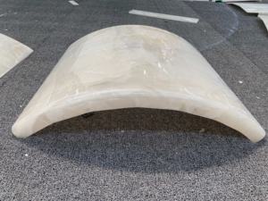 Mờ Màu trắng tinh khiết Onyx rỗng cột Trắng Onyx nửa hình dạng cột cho phòng khách lối vào khách sạn tường trang trí nội thất - Product Image 2