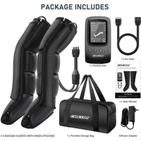 CINCOM Bottes de Compression Pneumatique pour Jambes, Soulagement des Douleurs Musculaires des Athlètes, avec 3 Modes de Massage, 3 Niveaux d'Intensité et Contrôle de la Minuterie