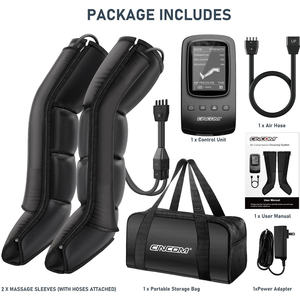 Atlet kas ağrıları için CINCOM hava bacak sıkıştırma botları 3 masaj modları ile ağrı kesici 3 yoğunluk seviyeleri zamanlama kontrolü - Product Image 6