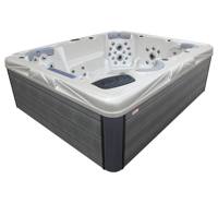 Baignoire spa d'angle moderne avec système Hot Balboa pour baignoire spa 8 personnes