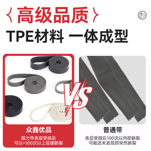 Nouvelle bande de résistance TPE, résistance moyenne, pour entraînement fitness, exercices, yoga, assistance aux tractions - Product Image 5