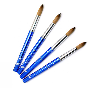 Blue Handle Acrylic <b>Nail</b> Brush Classic Design Custom Sizes for Acrylic Powder <b>Extension</b> Manicure - Product Image 1