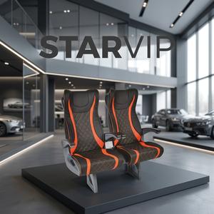 อุปกรณ์เสริมเบาะนั่งผู้โดยสารรุ่นปรับได้ Star Vip Model 3 Luxury VIP สำหรับรถบัส ผลิตจากวัสดุหนังและ PVC ได้รับการรับรองมาตรฐาน ISO9001 - Product Image 3
