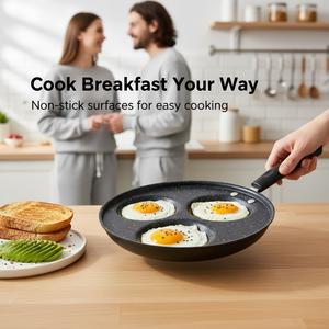 Trong Kho 3 Ly Carbon Thép Gia Đình Sức Khỏe Không Dính Ăn Sáng Trứng Fry <span class=keywords><strong>Pan</strong></span> Với Bakelite Xử Lý - Product Image 3