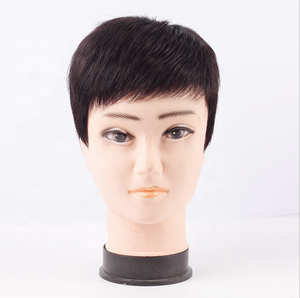 <span class=keywords><strong>Perruque</strong></span> de remplacement capillaire indienne pour hommes, bon marché, avec dessus en soie et dentelle transparente, noire, en gros - Product Image 3