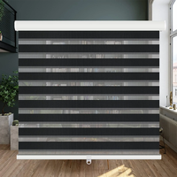 Stores zébrés de haute qualité, stores à enroulement de 4 pouces, télécommande, filtration de la lumière, jour et nuit, tissu, installation intégrée