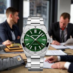 Customised <b>Men's</b> Stainless Steel Wrist <b>Watch</b> Quartz Movement Fashion Business Style 42mm 22mm Customised Quartz Movement <b>Watch</b> - Product Image 3