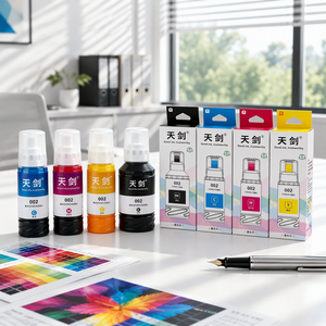 Bouteille d'encre de recharge 002 Noir Cyan Magenta Jaune pour <span class=keywords><strong>imprimante</strong></span> jet d'encre numérique Epson <span class=keywords><strong>EcoTank</strong></span> – Fourniture en gros pour bureaux - Product Image 2