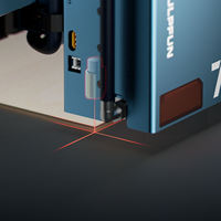 Graveur laser SCULPFUN S70 Max 70W, machine professionnelle de gravure et de découpe de logos DIY, 830*800mm, découpeuse de bois, ensemble avancé