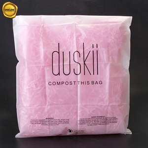 Sinicline custom made compostable biodegradable t-shirt packaging plastic bag