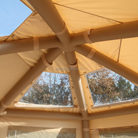Tente à colonnes d'air gonflables en PVC de 15 cm de diamètre - Imperméable, portable, quatre saisons, installation rapide