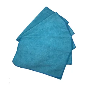 wholesale for Factory price Customize logo green color microfiber all purpose cleaning cloth