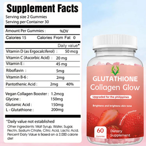 Gummies de Collagène Premium Saveur Fraise avec Vitamines et Acides Aminés pour l'Éclat de la Peau et la Protection Cellulaire - Product Image 2