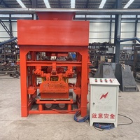 Machine à briques de ciment semi-automatique économique, machine à fabriquer des pavés, machine à fabriquer des briques creuses pour briqueterie