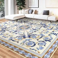 2025 nouveau Design Style persan motifs floraux décor à la maison en peluche Alfombras Polyester tapis pour salon