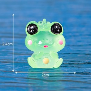 Figuras decorativas DIY para regalo, ranas luminosas, decoración de jardín de hadas, figuras de ranas en miniatura que brillan en la noche, decoración del hogar, 1 ud. - Product Image 3