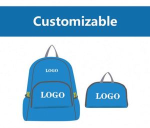 Sac à dos pliable de randonnée ultraléger et imperméable, durable, pour la montagne, les sports de plein air et les voyages, avec logo personnalisé - Product Image 3
