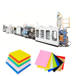 plastic pp corrugated hollow sheet making production machine used in dry fruit gift packaging box