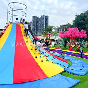 Volcán escalada deporte inflable juego tobogán combinación Centro de <span class=keywords><strong>aventura</strong></span> niños parque infantil escalada y expansión equipo de juego - Product Image 4