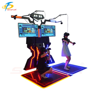 Machine de marche VR pour 2 joueurs, simulateur de marche VR, plateforme de marche en réalité virtuelle, utilisation en extérieur/intérieur à domicile