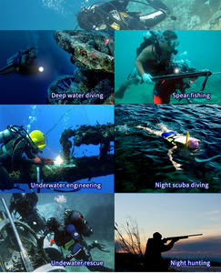 ARCHON D33 Profession elle Taucht aschen lampe 3000 Lumen 100m wasserdichtes wiederauf lad bares Lithium-Ionen-Tauch licht für Nacht unter Wasser - Product Image 6