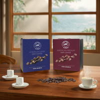 AT PACK Boîte d'emballage de capsules de café kraft écologique FSC avec logo personnalisé Forme de dossier mat enduit UV pour tasses K Boîte à café