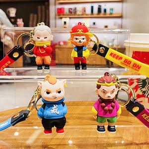 Accessoires cool Hecion, personnage du voyage en occident, porte-clés Wukong, moine, porte-clés en PVC - Product Image 5