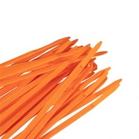 Attaches-câbles auto-bloquants orange 4x450mm de qualité urgence, 250 pièces, Nylon 66, CE RoHS, applications lutte contre l'incendie, intervention en cas de catastrophe