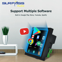 PW4420T + CR615 Android WiFi Smart Home Amplificateur de musique de fond avec barre d'écran Contrôle vocal pour la maison et l'hôtel