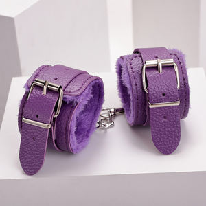 Manette BDSM Sex Toys Schiavo con Peluche Giocattoli per Adulti Regolabili per Coppia in Pelle PU Bondage Contenzione Prodotti SM - Product Image 5