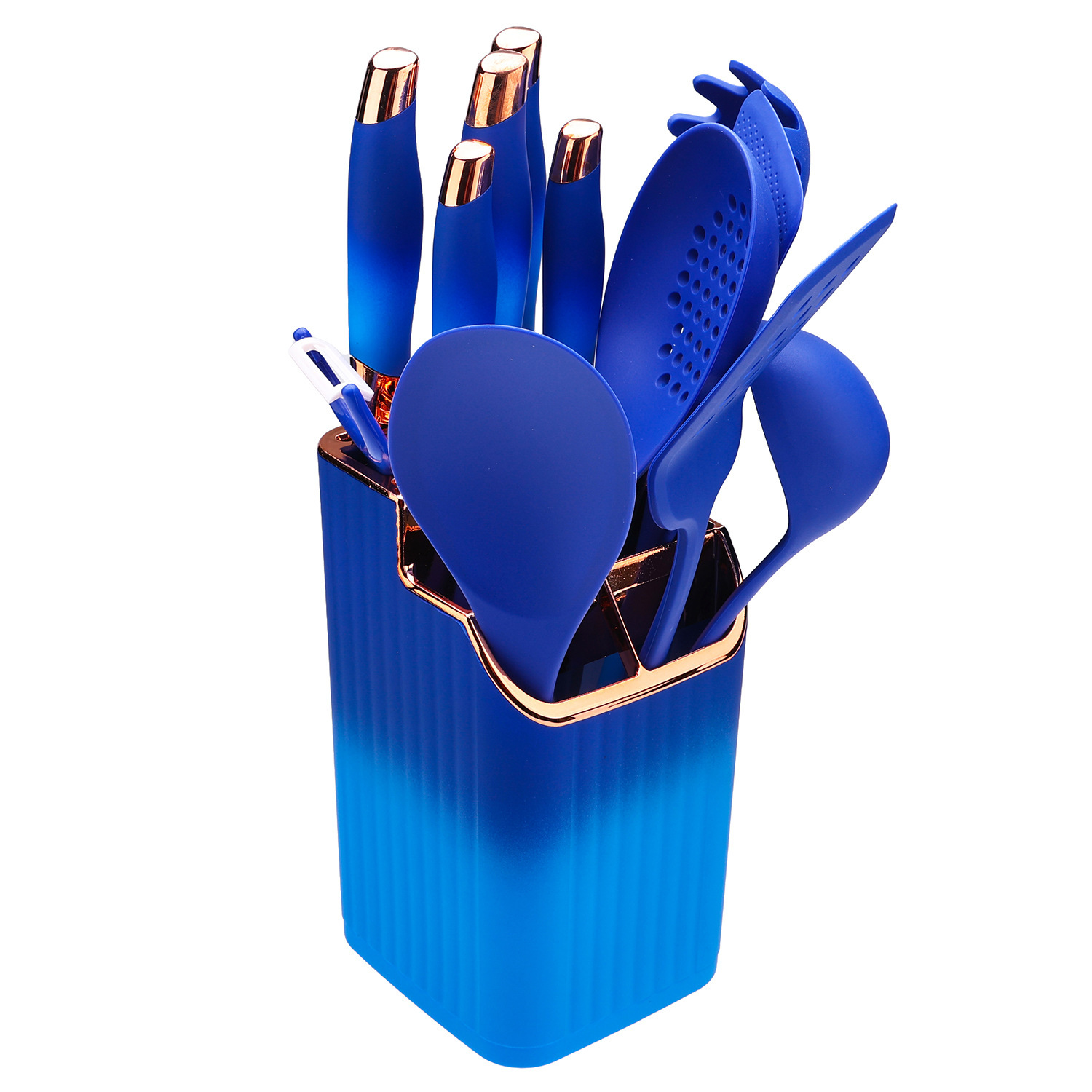 Blue gradient kitchenware 13pc set