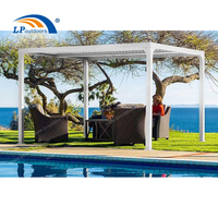 Pare-soleil extérieur pour terrasse, auvent, toit en aluminium, pergola à persiennes et cadre léger pour terrasse