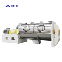 Mélangeur horizontal à socs haute efficacité pour poudres chimiques/détergents/alimentaires/plastiques, avec moteur, roulement et boîte de vitesses en SUS316L, 2000L