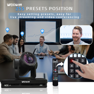 Système audio de vidéoconférence 4K NDI HX3 avec suivi automatique 12X 25X 31x <span class=keywords><strong>zoom</strong></span> optique avec POE Living Stream Caméra PTZ 4K NDI IP SDI - Product Image 5