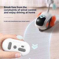 Jouet pour chat à mouvement automatique activé par le toucher, rechargeable par USB, télécommande électrique, avec baguette à plumes détachable