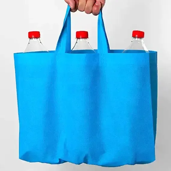 Kunden spezifische wieder verwendbare Einkaufstasche Recycelte Öko-Vlies-Tasche mit Logo