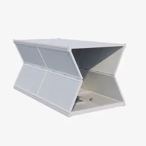 Gấp container nhà thiết kế nhà di động hiện đại với khả năng hiển thị cao và tiện lợi, cấu trúc an ninh