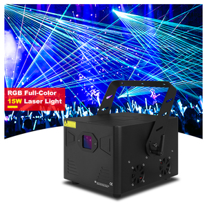 SHTX - Sistema de Iluminación Láser de Alta Potencia de 15w/10w RGB Multicolor Animado ILDA Pangolin FB4 para Bares, DJ, Escenarios - Product Image 2