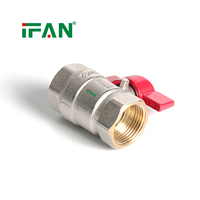Vanne à bille en laiton forgée IFAN, personnalisable, OEM, toutes tailles, vanne à bille pour l'eau 1/2''