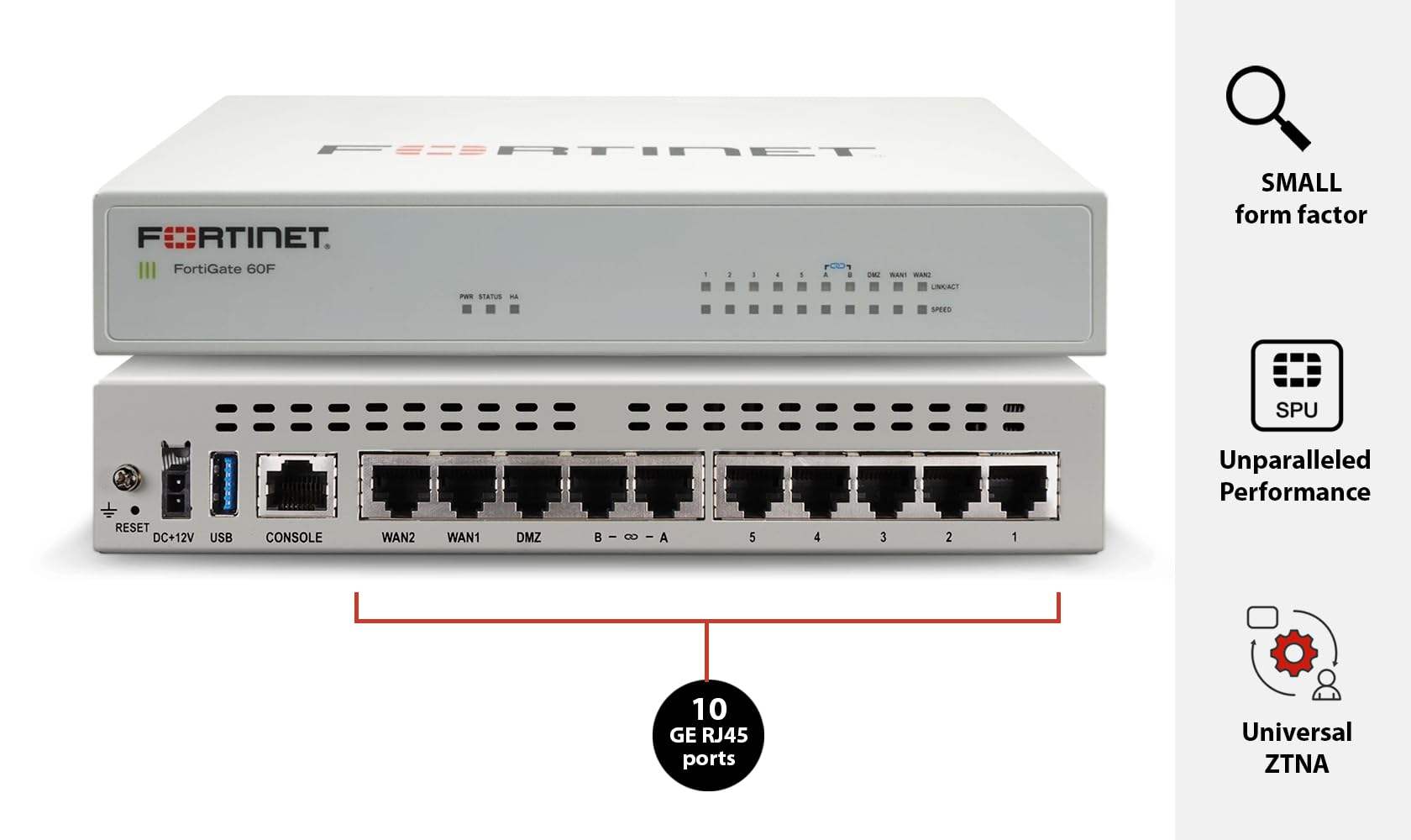 Fortinet FortiGate 60F 1 anno protezione unificata dalle minacce
