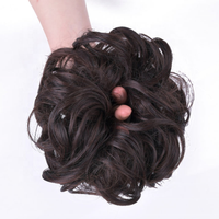 Chignon Scrunchie Ondulé Naturel avec Élastique – Accessoire Cheveux pour Chignon Désordonné ou Queue de Cheval