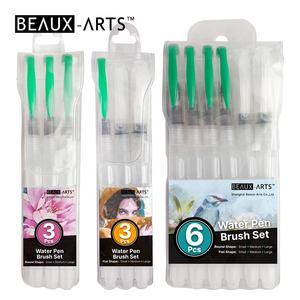 Ensemble <span class=keywords><strong>de</strong></span> brosses pour peinture à l'eau, stylo-<span class=keywords><strong>pinceau</strong></span> Portable blanc, avec poignée en plastique, recharge, pièces - Product Image 6