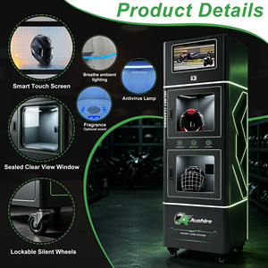 Cabina de Limpieza Automática de Doble Cámara para Cascos de Motocicleta, Máquina Inteligente de Limpieza de Cascos con Esterilización UVC y Secado - Product Image 4