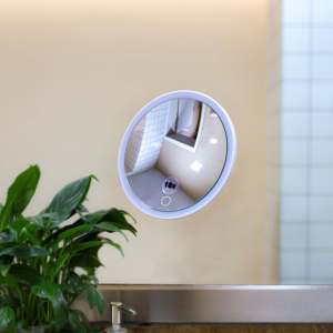 <span class=keywords><strong>Miroir</strong></span> cosmétique mural LED personnalisé CF 10x avec éclairage, <span class=keywords><strong>miroir</strong></span> de maquillage amovible à ventouse puissante avec lumière LED - Product Image 6
