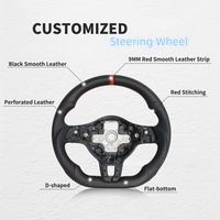 Volant en cuir M Sport Center Mark compatible avec BMW Série F 3 5 7 F30 F10 F31 F20 E90 F80 F32 F01 F22 F25 F26 F33 F34 F35