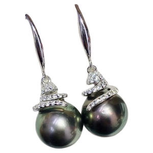 22562DIY Support creux pour boucles d'oreilles en argent S925 avec perles rondes de 9-16 mm, apprêts et composants de bijouterie - Product Image 5