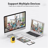 Réveil d'alarme Tuya avec caméra de surveillance intelligente HD Wifi IP IR 940nm, vision nocturne, appel, surveillance de bébé, application