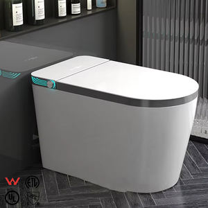 Inodoro Inteligente de Cerámica WC Automático Sanitario de Montaje en Piso en Forma de U con Asiento Grande, Éxito de Ventas y Económico para Baño - Product Image 1