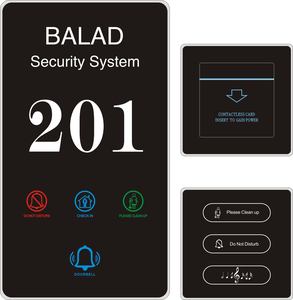 Sonnette de porte numérique pour hôtel, interrupteur tactile, plaque de porte intelligente, écran LCD, signalisation, affichage du numéro, <span class=keywords><strong>panneau</strong></span> de sonnette de porte DND Clean - Product Image 4