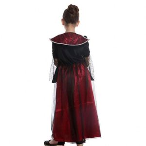 Décorations d'Halloween, costumes pour filles, robe de princesse vampire, vêtements de fantôme pour filles, cape de vampire, costumes pour enfants, robes de cosplay - Product Image 5